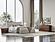 Modrest Dustin - Modern Grey Fabric & Walnut Trimmed Bedroom Set by VIG Furniture