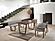 Modrest Jordan Modern Walnut & Grey Dining Set w/4 Chairs and Bench by VIG Furniture