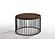 Modrest Bronson Modern Walnut & Black Round End Table by VIG Furniture