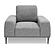 Divani Casa Fonda - Modern Grey Fabric Chair by VIG Furniture