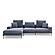 Divani Casa Corwith Modern Blue Fabric Left Facing Chaise Sectional by VIG Furniture