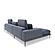 Divani Casa Corwith Modern Blue Fabric Left Facing Chaise Sectional by VIG Furniture