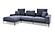 Divani Casa Corwith Modern Blue Fabric Left Facing Chaise Sectional by VIG Furniture