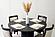 Modrest Miami - Modern Black Oak Round Dining Table w/Extension by VIG Furniture