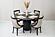 Modrest Miami - Modern Black Oak Round Dining Table w/Extension by VIG Furniture
