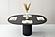 Modrest Miami - Modern Black Oak Round Dining Table w/Extension by VIG Furniture