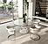 Modrest Lilly - Modern 12Mm Round Glass + White Dining Table by VIG Furniture