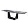 Modrest Baldwin - Modern Grey Ceramic & Black Metal Extendable Dining Table by VIG Furniture