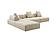 Divani Casa Mondo - Modern Modular Beige Fabric Armless Seat by VIG Furniture