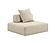 Divani Casa Mondo - Modern Modular Beige Fabric Armless Seat by VIG Furniture