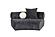 Divani Casa Simpson - Contemporary Dark Grey Fabric Curved Modular Armless Seat w/Throw Pillows by VIG Furniture