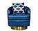 Modrest Niagra - Glam Blue and Gold Fabric Accent Chair by VIG Furniture