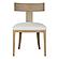 Modrest Fabien - Mid-Century Modern Beige Linen + Wood Dining Chair (Set of 2) by VIG Furniture