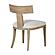 Modrest Fabien - Mid-Century Modern Beige Linen + Wood Dining Chair (Set of 2) by VIG Furniture