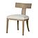 Modrest Fabien - Mid-Century Modern Beige Linen + Wood Dining Chair (Set of 2) by VIG Furniture