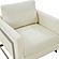 Modrest Prince - Contemporary Off White Fabric and Silver Accent Chair by VIG Furniture