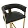 Modrest Boswell - Modern Black + Matte Gold Bar Stool by VIG Furniture