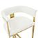 Modrest Boswell - Modern White + Matte Gold Bar Stool by VIG Furniture