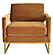Modrest Edna - Camel Velvet + Gold Accent Chair by VIG Furniture