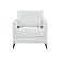 Modrest Prince - Contemporary White + Silver Leather Accent Chair by VIG Furniture