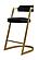 Modrest Shandra - Black Pleather + Gold Counter Stool by VIG Furniture