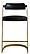 Modrest Shandra - Black Pleather + Gold Counter Stool by VIG Furniture