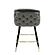 Modrest Elliot - Contemporary Grey & Black/Gold Dining Bar Stool (Set of 2) by VIG Furniture