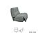 Divani Casa Basil - Modern Grey Fabric Large Electric Recliner Chair by VIG Furniture