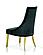A&X Charlotte Black Velour With Gold Legs Dining Chair by VIG Furniture