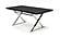 A&X Xavier - Modern Black Crocodile + Stainless Steel Dining Table by VIG Furniture