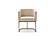 Modrest Yukon - Modern Beige Bonded and Antique Brass Dining Chair by VIG Furniture