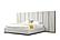 Modrest Nixa - Modern Beige Velvet + Brushed Bronze Bed by VIG Furniture
