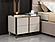 Nova Domus Cartier - Modern Beige Shagreen and Brushed Brass Nightstand by VIG Furniture