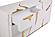 Modrest Aspen Modern Wide White and Gold Dresser by VIG Furniture