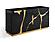 Modrest Aspen 66 Inch Modern Black and Gold Dresser by VIG Furniture