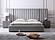 Califonia King Modrest Buckley - Modern Grey & Black Stainless Steel Bed w/ Nightstands by VIG Furniture