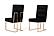 Modrest Legend - Modern Black & Rosegold Dining Chair (Set of 2) by VIG Furniture