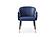 Modrest Calder - Blue & Beige Bonded Leather Dining Chair by VIG Furniture