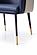 Modrest Calder - Blue & Beige Bonded Leather Dining Chair by VIG Furniture