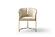 Modrest Renfew - Modern Beige Vegan Leather + Champagne Gold Dining Chair by VIG Furniture