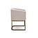 Modrest Yukon Modern White Fabric and Antique Brass Dining Chair by VIG Furniture