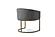 Modrest Elisa - Modern Grey Velvet & Brass Dining Chair by VIG Furniture