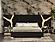 Modrest Aspen - Glam Black Velvet & Gold Bed by VIG Furniture