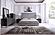 Eastern King Modrest Splendor - Silver & Grey Velvet Upholstered Platform Bed Set by VIG Furniture