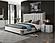 Modrest Token - California King Modern Cream & Stainless Steel Bed + Nightstands by VIG Furniture
