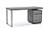 Modrest Carson Modern Grey Elm & Stainless Steel Office Desk by VIG Furniture