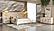 Modrest Aspen - Modern Beige + White + Gold Eastern King Bedroom Set by VIG Furniture