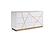 Modrest Nixa Modern Wide White and Gold Dresser by VIG Furniture