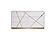Modrest Nixa Modern Wide White and Gold Dresser by VIG Furniture