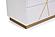 Modrest Nixa Modern Wide White and Gold Dresser by VIG Furniture